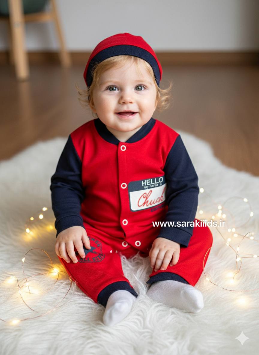 SK31631.2 سرهمی با کلاه طرح آل استار - Image 1