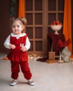 ❤️ست بلوز شلوار و سارافن ترانه❤️ ارسال 23 الا 25 آذر - Image 3