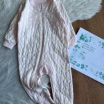 سرهمی نوزادی نخ پنبه طرح شکوفه