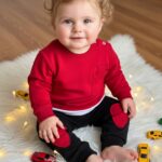 بلوز و شلوار پسرانه تک جیب