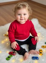 بلوز و شلوار پسرانه تک جیب