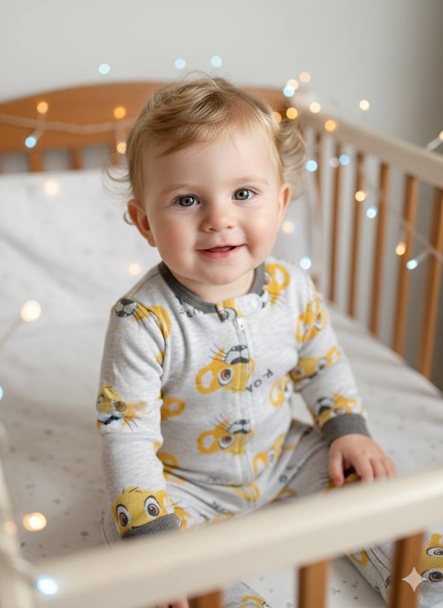 SK68662 سرهمی های جورابدار ببر طوسی - Image 1