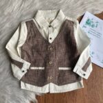 پیراهن جلیقه دار پسرانه مجلسی وارداتی