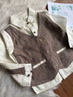 پیراهن جلیقه دار پسرانه مجلسی وارداتی - Image 3