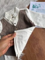 پیراهن جلیقه دار پسرانه مجلسی وارداتی - Image 2