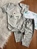 بادی آستین کوتاه و شلوار طرح کوالا - Image 2