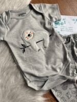 بادی آستین کوتاه و شلوار طرح کوالا - Image 3