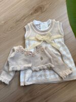 سارافون بافت با ژاکت بافت دخترانه - Image 4