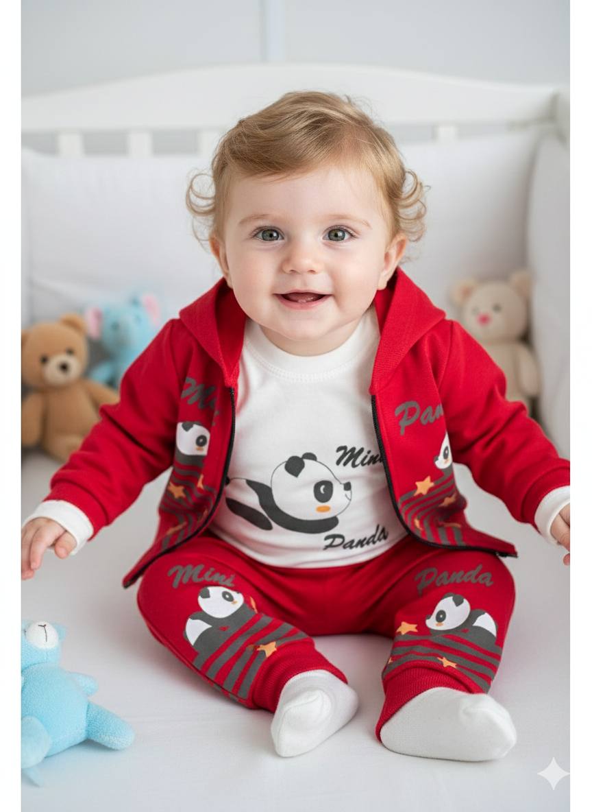 SK83736 سه تکه پاندا 😍برند ترک🇹🇷elci - Image 1