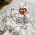 هفت تکه بیمارستانی طرح جذاب چشمنظر ❤️(صورتی)