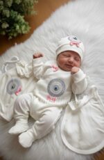 هفت تکه بیمارستانی طرح جذاب چشمنظر ❤️(صورتی)