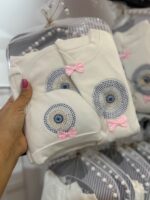 هفت تکه بیمارستانی طرح جذاب چشمنظر ❤️(صورتی) - Image 2