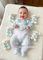 سرهمی نوزادی نخ پنبه خرگوش کلاه دار