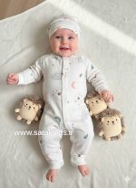 سرهمی نوزادی نخ پنبه کلاهدار طرح (تدی)