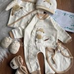 هفت تکه نخ پنبه طرح تدی و ببعی