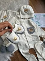 هفت تکه نخ پنبه آقا خرس همراه با جعبه - تصویر 2