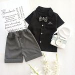 تیشرت شلوارک مشکی  (شورت طوسی) (ارسال ۱۵ و ۳۰ ماه بسته به زمان ثبت ) - Image 6