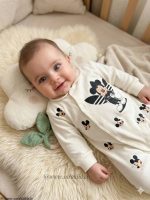 سرهمی نوزادی نخ پنبه  آدیداس مشکی - تصویر 5