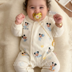 سرهمی نخ پنبه طرح میکی موس (آبی)