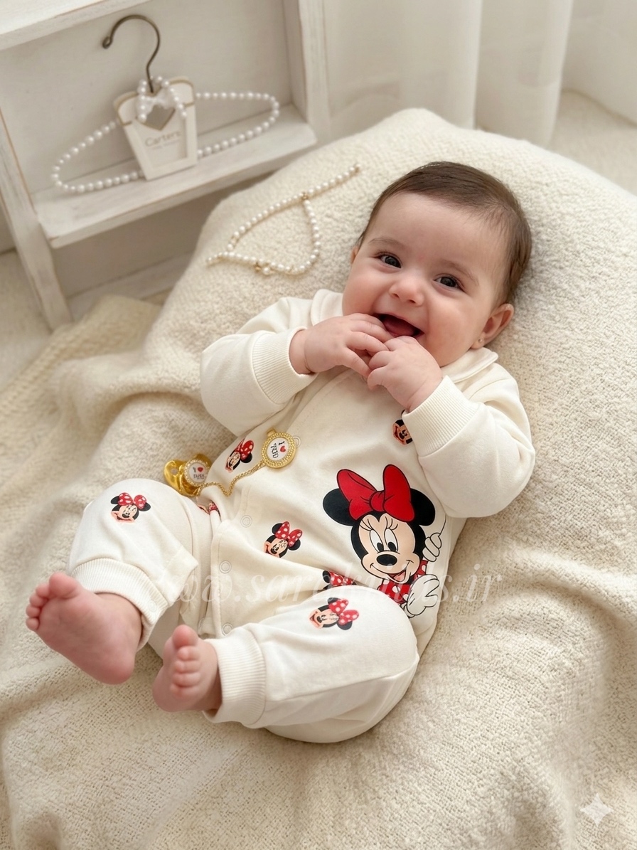 IMG_4196 سرهمی نخ پنبه طرح مینی موس - Image 1