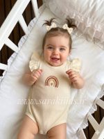 رامپر دخترانه شیک و راحت طرح رنگین کمان - Image 4