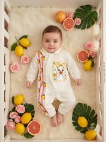 سرهمی نوزادی نخ پنبه طرح لیمو