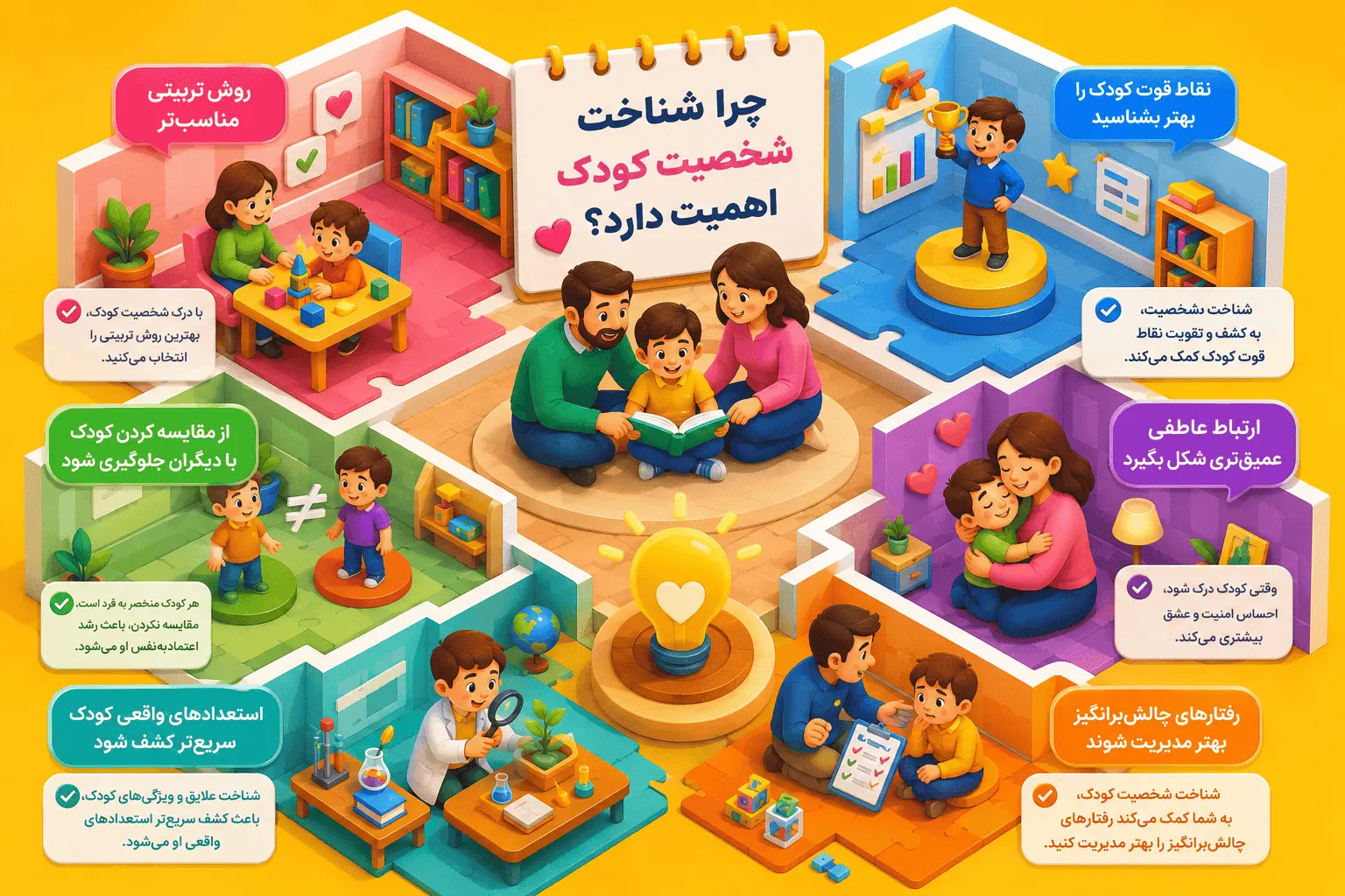 کودک شما چه تیپ شخصیتی دارد؟ آشنایی با انواع شخصیت کودکان و روش صحیح تربیت