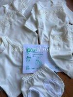 ست 5 تکه لباس نوزادی درسه طرح - Image 5