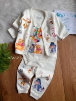 سه تکه نخ پنبه طرح وینی پو آبرنگی - Image 2