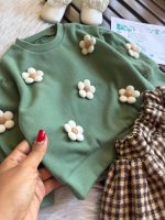 دو تکه گرم و مجلسی طرح شکوفه - Image 4
