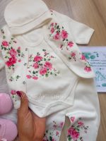 سه تکه نخ پنبه طرح نیلوفر - تصویر 4