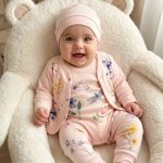 سه تکه نخ پنبه طرح گل