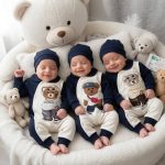 سرهمی نخ پنبه طرح تدی ایستاده